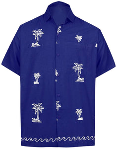 LA LEELA Shirt Casual Button Down Short Sleeve Beach Shirt Men ...