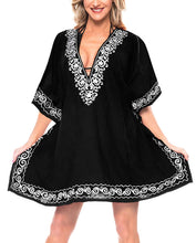 Load image into Gallery viewer, la-leela-swimsuit-beach-wear-embroidery-bikini-cover-up-women-summer-dress