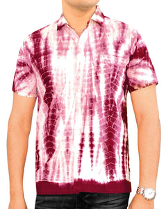 LA LEELA Everyday Essentials Casual Cotton Tropical Hawaiian Mens Shirt at