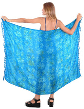 Load image into Gallery viewer, LA LEELA Womens Beach Swimsuit Cover Up Sarong Swimwear Cover-Up Wrap Skirt Plus Size Large Maxi FO
