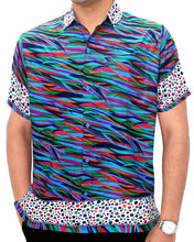 Load image into Gallery viewer, LA LEELA Shirt Casual Button Down Short Sleeve Beach Hawaiian Shirt Men