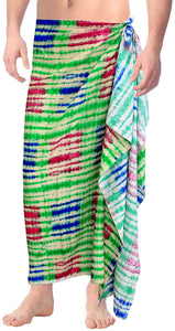 LA LEELA Authentic Rayon Mens Lightweight Beach Towel Swimwear Hawaiian Wrap Pareo Sarong