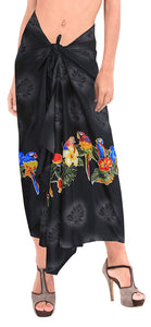 LA LEELA Women's Swimsuit Cover Up Sarong Bikini Swimwear Beach Cover-Ups Wrap Skirt Large Maxi ZM