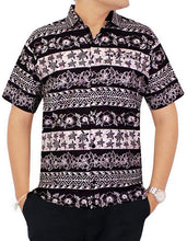 Load image into Gallery viewer, la-leela-shirt-casual-button-down-short-sleeve-beach-shirt-men-pocket-batik-1