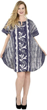 Load image into Gallery viewer, Hand made Batik 100% Cotton Loose Kimono Caftan Dress Beachwear Swimwear Kaftan