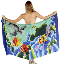 Load image into Gallery viewer, LA LEELA Swimsuit Cover-Up Sarong Beach Wrap Skirt Hawaiian Sarongs for Women Plus Size Large Maxi EA