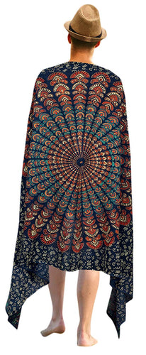 LA LEELA Men Sarong Swimwear Beachwear Wrap Swimsuit Pareo Cover up Bathing Suit