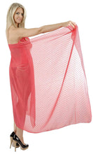 Load image into Gallery viewer, la-leela-sarong-bathing-suit-pareo-wrap-bikini-cover-ups-womens-chiffon-swimsuit-swimwear