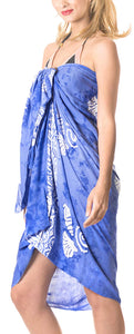 LA LEELA Womens Plus Size Sarong Swimsuit Cover Up Beach Wrap Skirt Sarong Wraps for Women Large Maxi EI