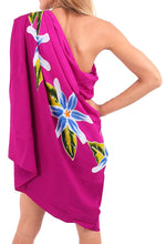 Load image into Gallery viewer, LA LEELA Womens Plus Size Sarong Swimsuit Cover Up Beach Wrap Skirt Sarong Wraps for Women Large Maxi EG