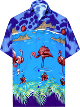 Load image into Gallery viewer, la-leela-shirt-casual-button-down-short-sleeve-beach-shirt-men-aloha-pocket-214