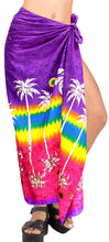 Load image into Gallery viewer, LA LEELA Women Beachwear Bikini Wrap Cover up Swimwear Bathing Suit 1 ONE Size