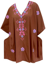 Cargar imagen en el visor de la galería, la-leela-bikini-swim-beach-wear-swimsuit-cover-ups-women-kimono-dresses-printed