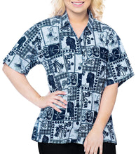 Load image into Gallery viewer, Ladies Hawaiian Shirt Tank Blouses Beach Top Casual Aloha Holiday Button Up