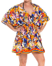 Load image into Gallery viewer, LA LEELA Coverup Beach Bikini Swimwear Swimsuit Caftan Dress Women Printed