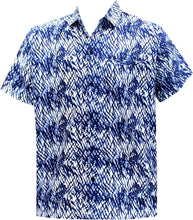 Load image into Gallery viewer, LA LEELA Shirt Casual Button Down Short Sleeve Beach Shirt Men Aloha Pocket 14