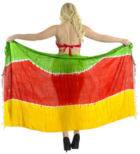 Load image into Gallery viewer, LA LEELA Women&#39;s Swimsuit Cover Up Sarong Bikini Swimwear Beach Cover-Ups Wrap Skirt Large Maxi GB