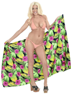 LA LEELA Women Beachwear Sarong Bikini Cover up Wrap Bathing Suit 5 ONE Size