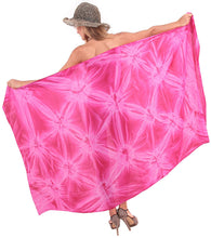 Load image into Gallery viewer, LA LEELA Swimsuit Cover-Up Sarong Beach Wrap Skirt Hawaiian Sarongs for Women Plus Size Short Half Mini I