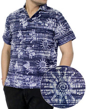 Load image into Gallery viewer, la-leela-shirt-casual-button-down-short-sleeve-beach-shirt-men-pocket-batik-1