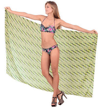 Load image into Gallery viewer, LA LEELA Beachwear Bikini Cover up Bathing Suit Wrap Pareo Women 19 ONE Size