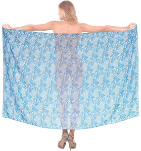LA LEELA Women Beachwear Bikini Wrap Cover up Swimwear Gradient ONE Size