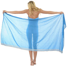 Load image into Gallery viewer, LA LEELA Women&#39;s Bathing Sarong Bikini Cover up Wrap Dress Solid ONE Size