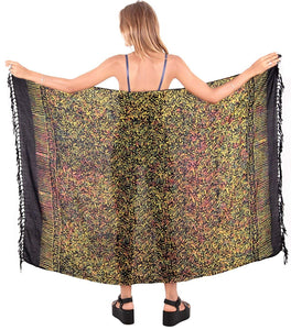 LA LEELA Women's Swimsuit Cover Up Sarong Bikini Swimwear Beach Cover-Ups Wrap Skirt Large Maxi FJ