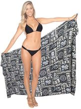 Load image into Gallery viewer, LA LEELA Women Beachwear Bikini Wrap Cover up Swimwear Bathing Suit 9 Plus Size
