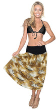 Cargar imagen en el visor de la galería, la-leela-soft-printed-maxi-wedding-designer-dresses-brown-739-one-size