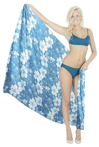 LA LEELA Women's Beachwear Bikini Wrap Cover up Swimsuit Dress Sarong 1 ONE Size