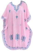 Load image into Gallery viewer, LA LEELA Coverup Beach Bikini wear Swimsuit Kimono Summer Dress Women Embroidery