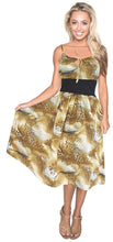 Cargar imagen en el visor de la galería, la-leela-soft-printed-maxi-wedding-designer-dresses-brown-739-one-size