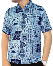 Load image into Gallery viewer, LA LEELA Shirt Casual Button Down Short Sleeve Beach Shirt Men Aloha Pocket 14