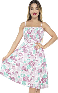 LA LEELA Women's One Size Beach Dress Tube Dress One Size