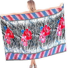 Load image into Gallery viewer, la-leela-soft-light-resort-suit-girls-pareo-sarong-printed-78x39-pink_6694