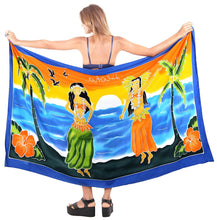 Load image into Gallery viewer, LA LEELA Womens Plus Size Sarong Swimsuit Cover Up Beach Wrap Skirt Sarong Wraps for Women Large Maxi EI