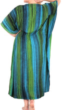 Load image into Gallery viewer, Women&#39;s Tie Dye Beachwear Swimwear Rayon Swimsuit Caftan Multi Cover ups Green