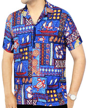 Load image into Gallery viewer, la-leela-mens-aloha-hawaiian-shirt-short-sleeve-button-down-casual-beach-party-6
