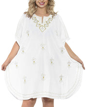 Load image into Gallery viewer, LA LEELA Rayon 01 Solid Women&#39;s Caftan Kimono Nightgown Beachwear Cover up Dress