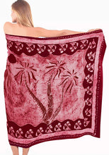 Load image into Gallery viewer, la-leela-women-beachwear-bikini-wrap-cover-up-swimwear-batik-6-plus-size