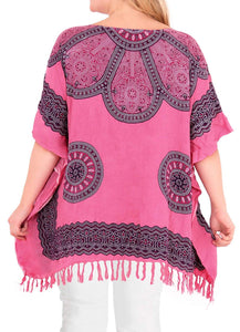 Women's Designer Top Tunic Beachwear Plus Size Loose Fit Casual  14 - 18
