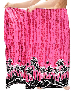 LA LEELA Swimsuit Swimwear Cover ups Beachwear Wrap Mens Sarong Bathing Suit Pareo Swim