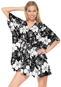 LA LEELA Cover up Beach Bikini Swimwear Swimsuit Kaftan Dress Women Printed