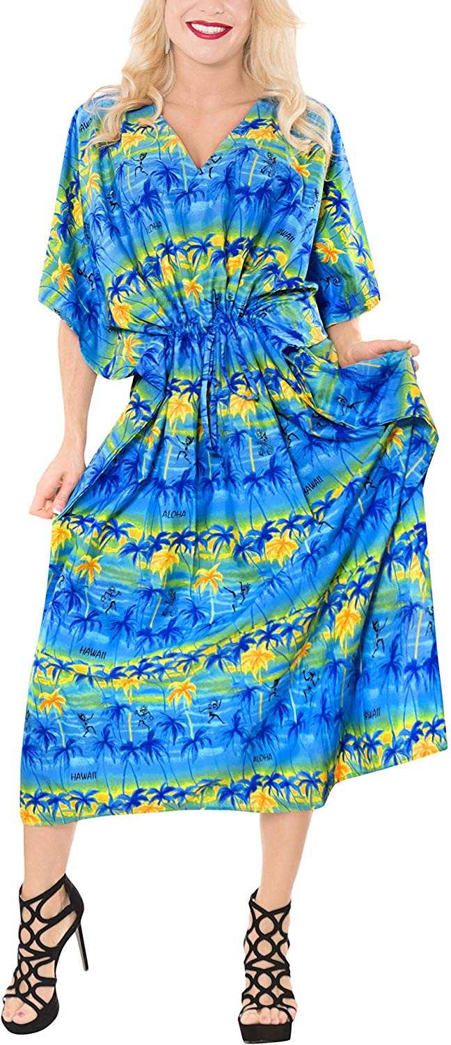 Night gown SOFT Likre Dress Lounge wear Caftan Beach Poncho Women Cover up Plus