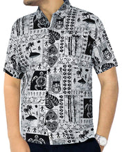 Load image into Gallery viewer, LA LEELA Shirt Casual Button Down Short Sleeve Beach Shirt Men Aloha Pocket 14