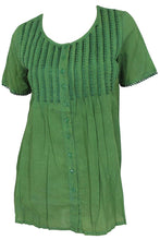 Load image into Gallery viewer, LA LEELA Everyday Essentials Women&#39;s Hawaiian Embroidery Cover up Solid Plain Cover up