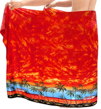 Load image into Gallery viewer, LA LEELA Beach Wear Mens Sarong Pareo Wrap Cover upss Bathing Suit Beach Towel Swimming