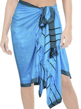 Load image into Gallery viewer, la-leela-womens-bathing-sarong-bikini-cover-up-wrap-dress-solid-7-plus-size
