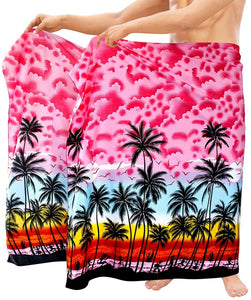 LA LEELA Swimwear Bathing Suit Cover ups Mens Sarong Wrap Pareo Swimsuit Beachwear Towel